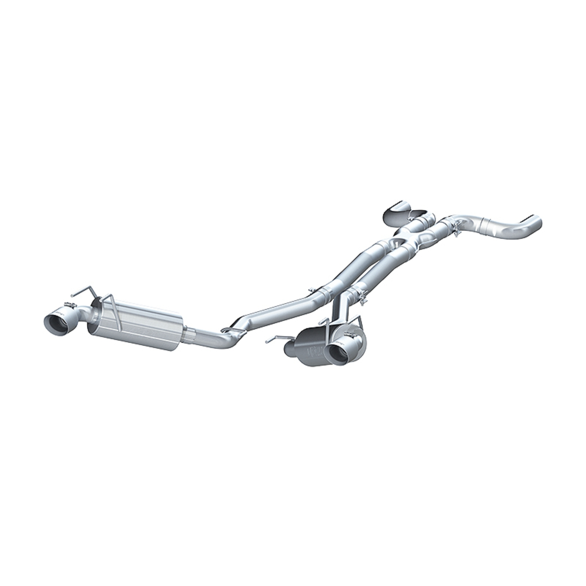 Picture of MBRP 2010 Chev Camaro V6 3.6L Dual Cat Back Round Tips  (11 Conv. MUST purchase mbrpAD1710)