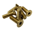 Picture of NRG Steering Wheel Screw Upgrade Kit (Conical) - Chrome Gold