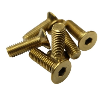 Picture of NRG Steering Wheel Screw Upgrade Kit (Conical) - Chrome Gold