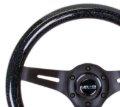 Picture of NRG Classic Wood Grain Steering Wheel (310mm) Black Sparkle w/Blk 3-Spoke Center