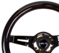 Picture of NRG Classic Wood Grain Steering Wheel (310mm) White w/Neochrome 3-Spoke Center