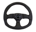 Picture of NRG Reinforced Steering Wheel (320mm Horizontal / 330mm Vertical) Leather w/Black Stitching