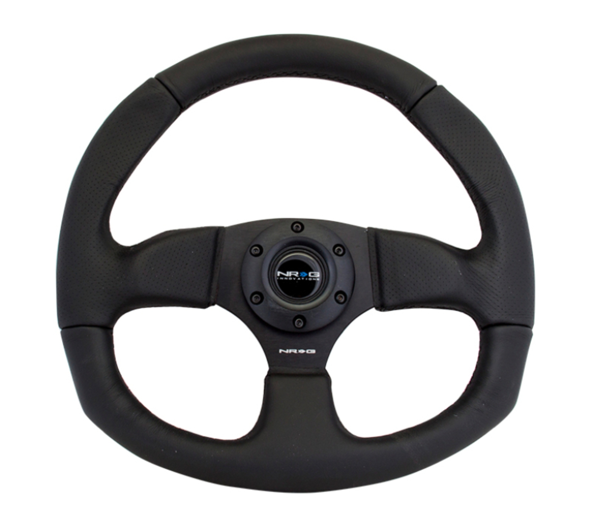 Picture of NRG Reinforced Steering Wheel (320mm Horizontal / 330mm Vertical) Leather w/Black Stitching