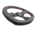 Picture of NRG Reinforced Steering Wheel (320mm Horizontal / 330mm Vertical) Leather w/Red Stitching