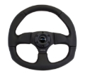 Picture of NRG Reinforced Steering Wheel (320mm Horizontal / 330mm Vertical) Leather w/Black Stitching