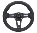 Picture of NRG Reinforced Steering Wheel (320mm) w/Carbon Center Spoke