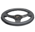 Picture of NRG Reinforced Steering Wheel (320mm) w/Carbon Center Spoke