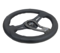 Picture of NRG Reinforced Steering Wheel (320mm) w/Carbon Center Spoke