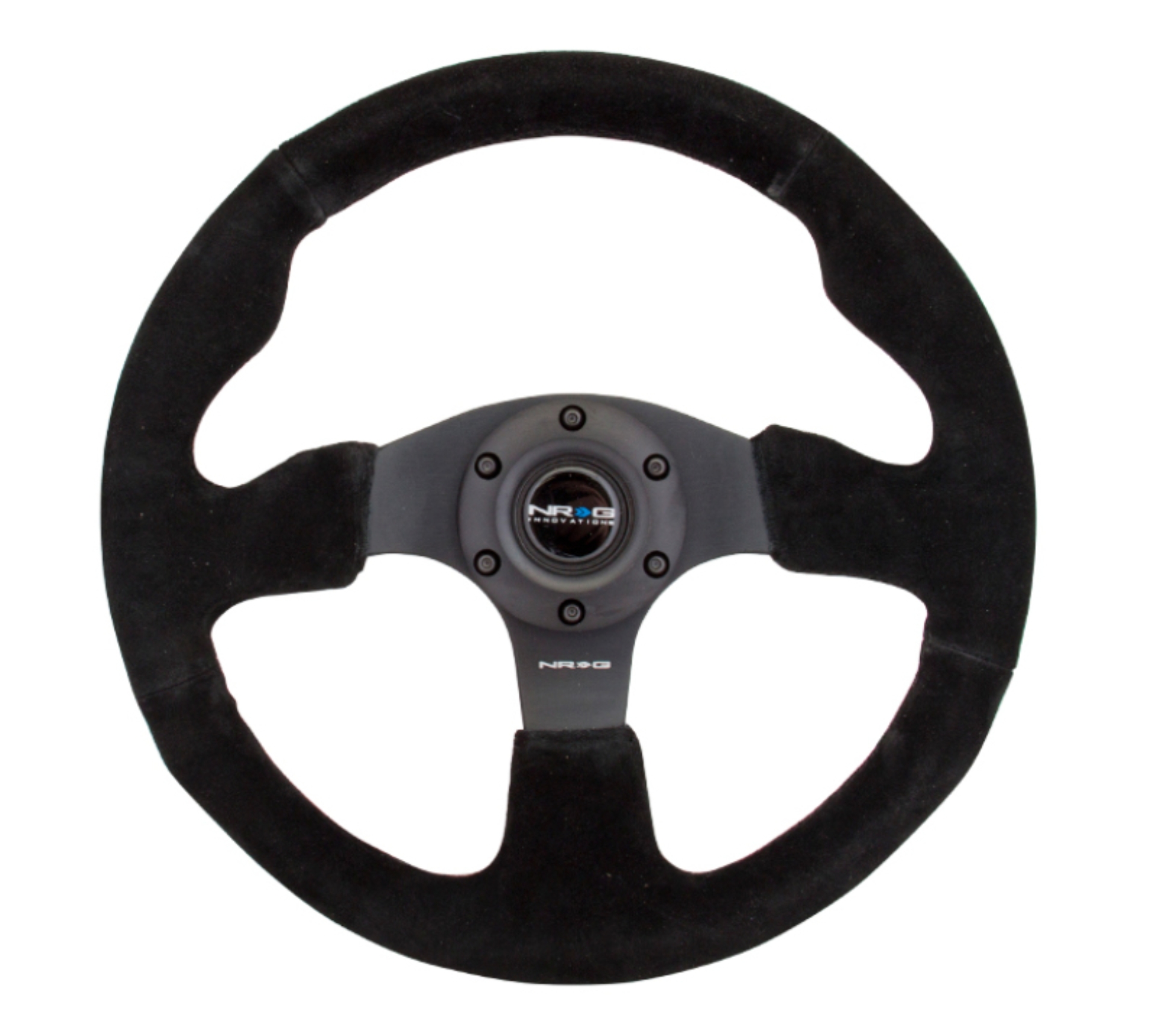 Picture of NRG Reinforced Steering Wheel (320mm) Suede w/Black Stitch