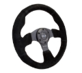 Picture of NRG Reinforced Steering Wheel (320mm) Suede w/Black Stitch