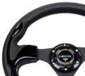 Picture of NRG Reinforced Steering Wheel (320mm) Blk w/Gloss Black Trim