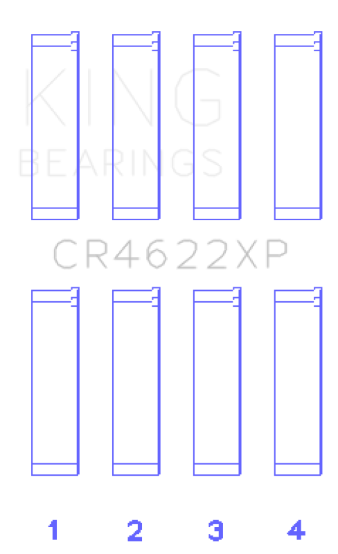 Picture of King Engine Bearings KING Connecting Rod Bearings - CR4622XP0.25