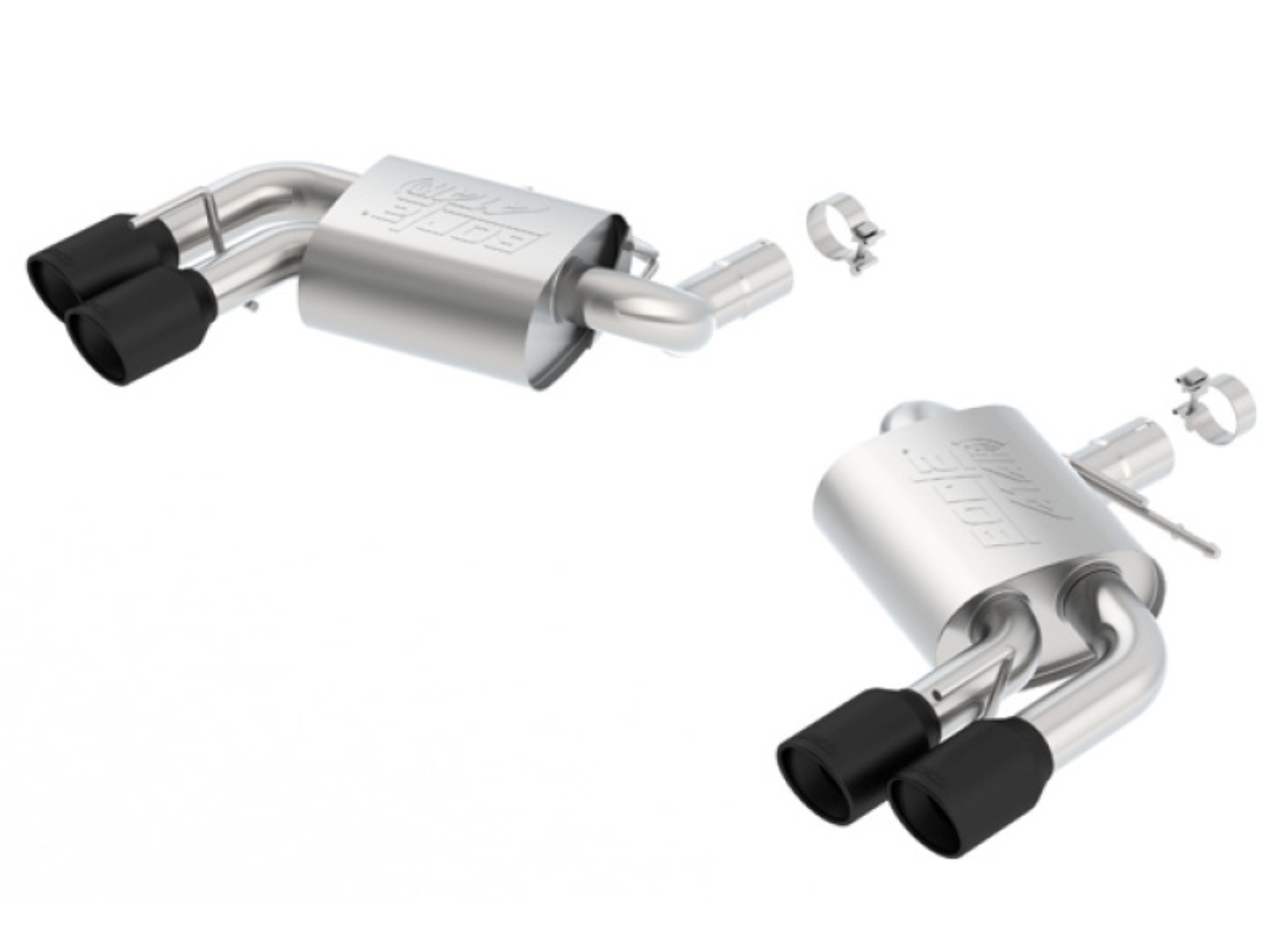 Picture of Borla 16-18 Chevy Camaro V8 SS AT/MT ATAK Rear Section Exhaust w/o Dual Mode Valves Ceramic Black