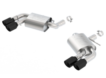 Picture of Borla 16-18 Chevy Camaro V8 SS AT/MT ATAK Rear Section Exhaust w/o Dual Mode Valves Ceramic Black