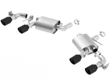 Picture of Borla 2016 Chevy Camaro V8 SS AT/MT ATAK Rear Section Exhaust w/ Dual Mode Valves Ceramic Black