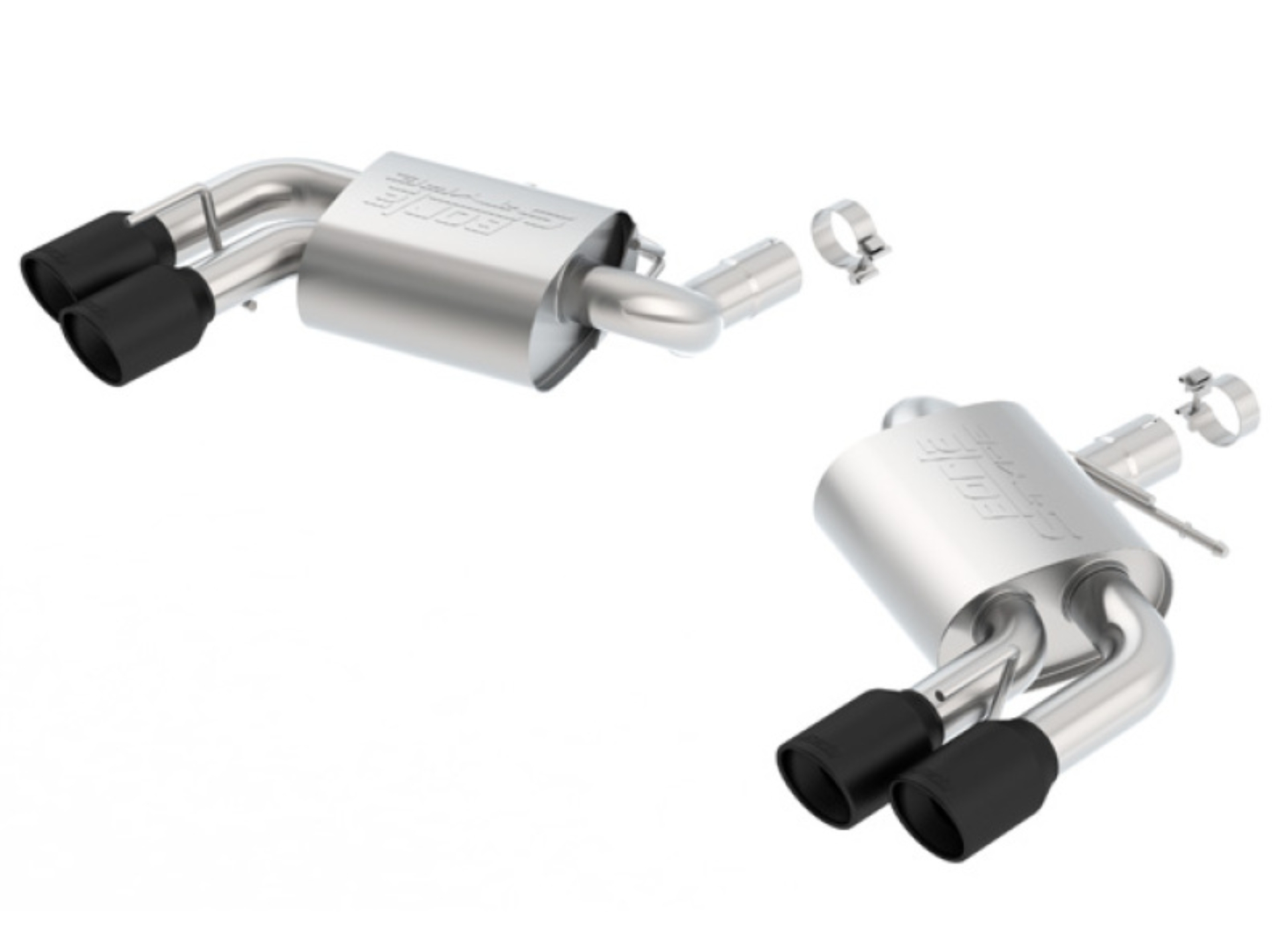 Picture of Borla 2016-2017 Chevrolet Camaro SS AT/MT S-Type Rear Section Exhaust w/o Dual Mode Ceramic Black