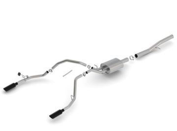 Picture of Borla 14-8 Chevrolet Silverado 1500 6.2L V8 AT/MT Extended Cab Standard Bed S-Type Exhaust