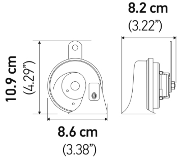 Picture of Hella 12V Twin Trumpet Horn Kit with Bracket - Toyota