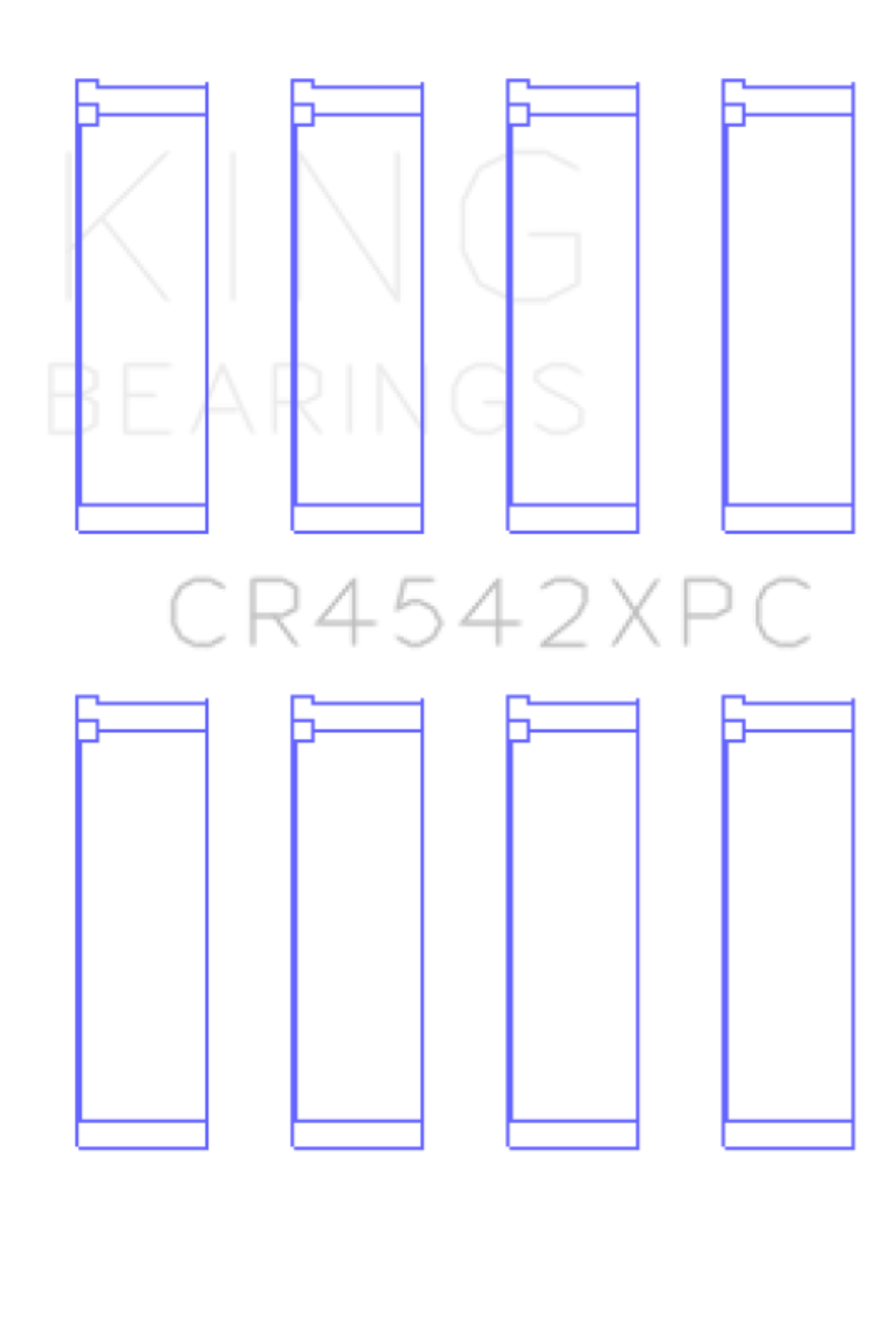 Picture of King Engine Bearings Honda K-Series pMaxKote Performance Rod Bearing Set - Size +.026mm