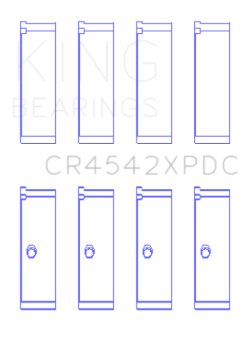 Picture of King Engine Bearings Honda K-Series pMaxKote Performance Rod Bearing Set - Size STD