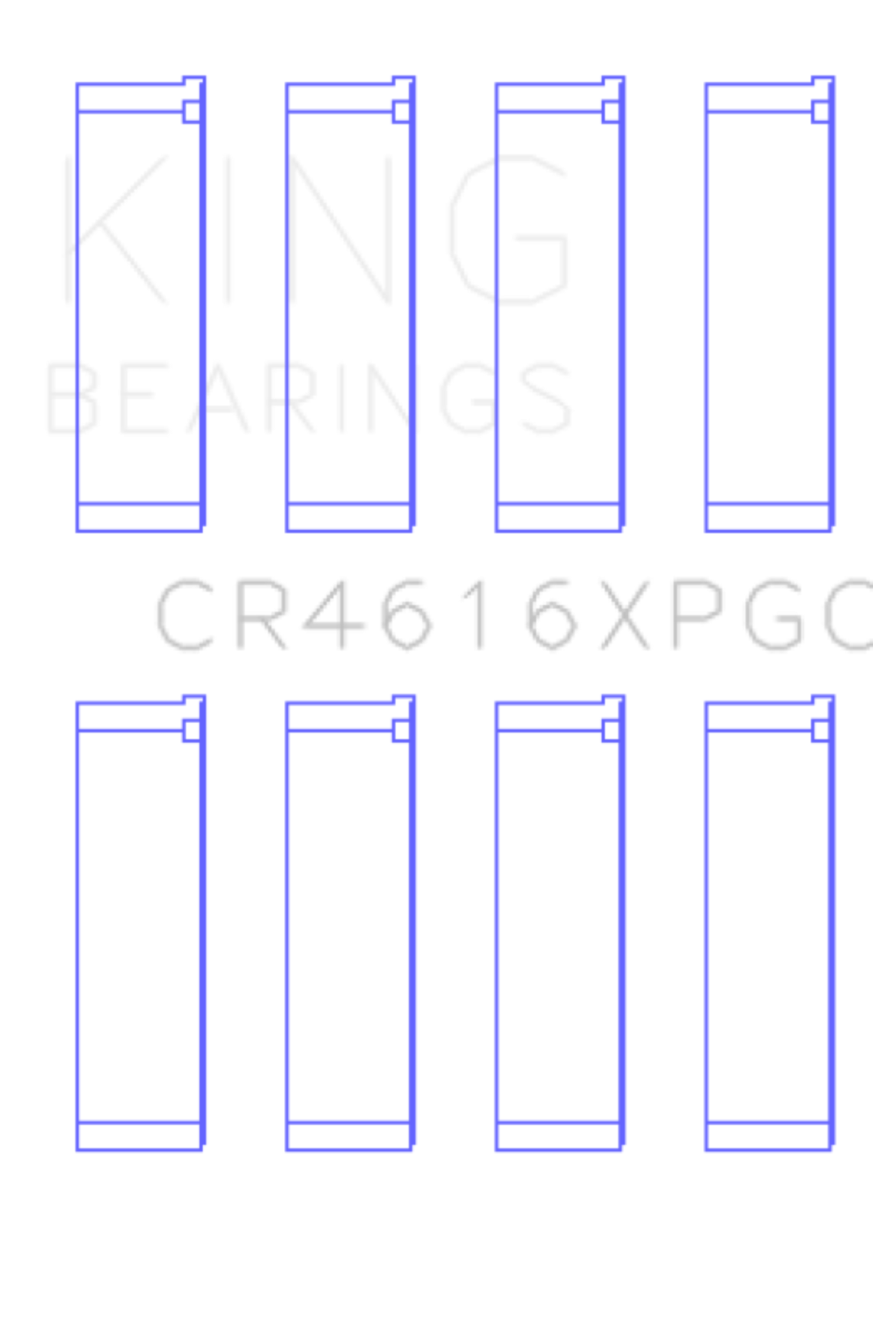 Picture of King Engine Bearings Subaru FA20 pMaxKote Performance Rod Bearing Set - Size STD