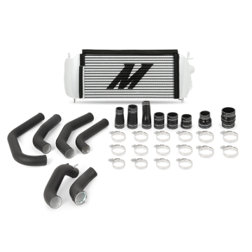 Picture of Mishimoto 15-17 Ford F-150 2.7L EcoBoost Silver Performance Intercooler Kit w/ Black Pipes