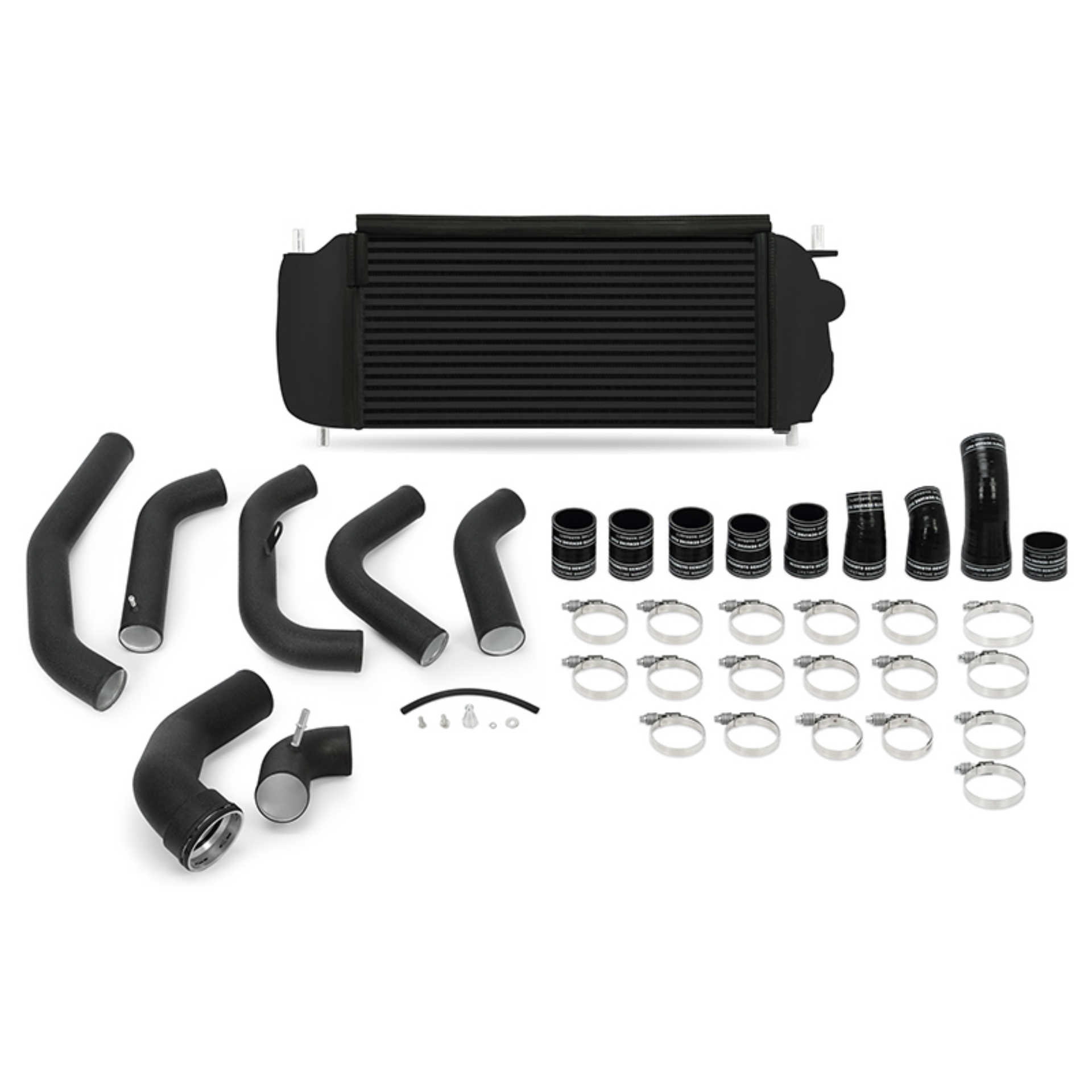 Picture of Mishimoto 15-16 Ford F-150 EcoBoost 3.5L Black Performance Intercooler Kit w/ Black Pipes