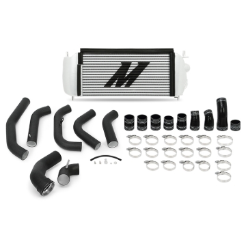 Picture of Mishimoto 15-16 Ford F-150 EcoBoost 3.5L Silver Performance Intercooler Kit w/ Black Pipes