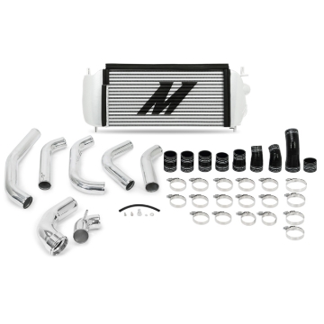Picture of Mishimoto 15-16 Ford F-150 EcoBoost 3.5L Silver Performance Intercooler Kit w/ Polished Pipes