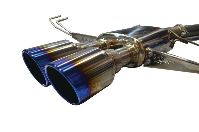 Picture of Injen 17-19 Honda Civic Type-R 3in SS Cat-Back Exhaust w/ Dual Burnt Titanium Tips