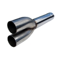 Picture of MBRP Universal (not 6.4L Ford Chevy LMM or 6.6L Dodge) Dual Muffler Delete Pipe 4 Inlet /Outlet 27