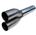 Picture of MBRP Universal (not 6.4L Ford Chevy LMM or 6.6L Dodge) Dual Muffler Delete Pipe 4 Inlet /Outlet 27