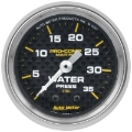 Picture of Autometer Marine Carbon Fiber 2-1/16in 35 PSI Mechanical Water Pressure Gauge