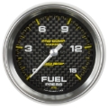 Picture of Autometer Marine Carbon Fiber 2-1/16in 15 PSI Digital Stepper Motor Fuel Pressure Gauge