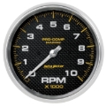 Picture of Autometer Marine Carbon Fiber 5in 10K RPM In-Dash Tachometer Gauge