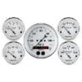 Picture of Auto Meter Speedometer 3-3/8in and 2-1/16in 5 Piece Old Tyme White Gauge Kit