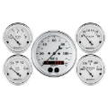 Picture of Auto Meter Speedometer 3-3/8in and 2-1/16in 5 Piece Old Tyme White Gauge Kit