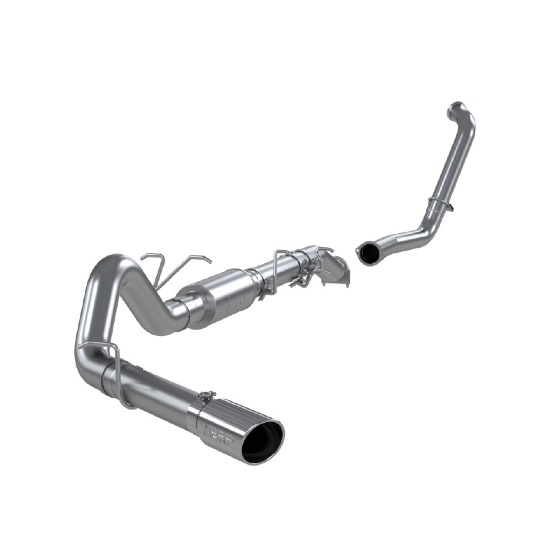 Picture of MBRP 2003-2007 Ford F-250/350 6.0L EC/CC Turbo Back Single Side (Stock Cat)