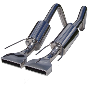Picture of MBRP 2005-2008 Chev Corvette Dual Muffler Axle Back Rectangular Tips