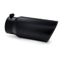 Picture of MBRP Universal Tip 5 O.D. Angled Rolled End 4 inlet 12 length - Black Finish