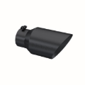 Picture of MBRP Universal Tip 6 O.D. Dual Wall Angled 4 inlet 12 length - Black Finish