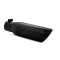 Picture of MBRP Universal Tip 3.5 O.D. Dual Wall Angled 2.5 inlet 12 length - Black Finish