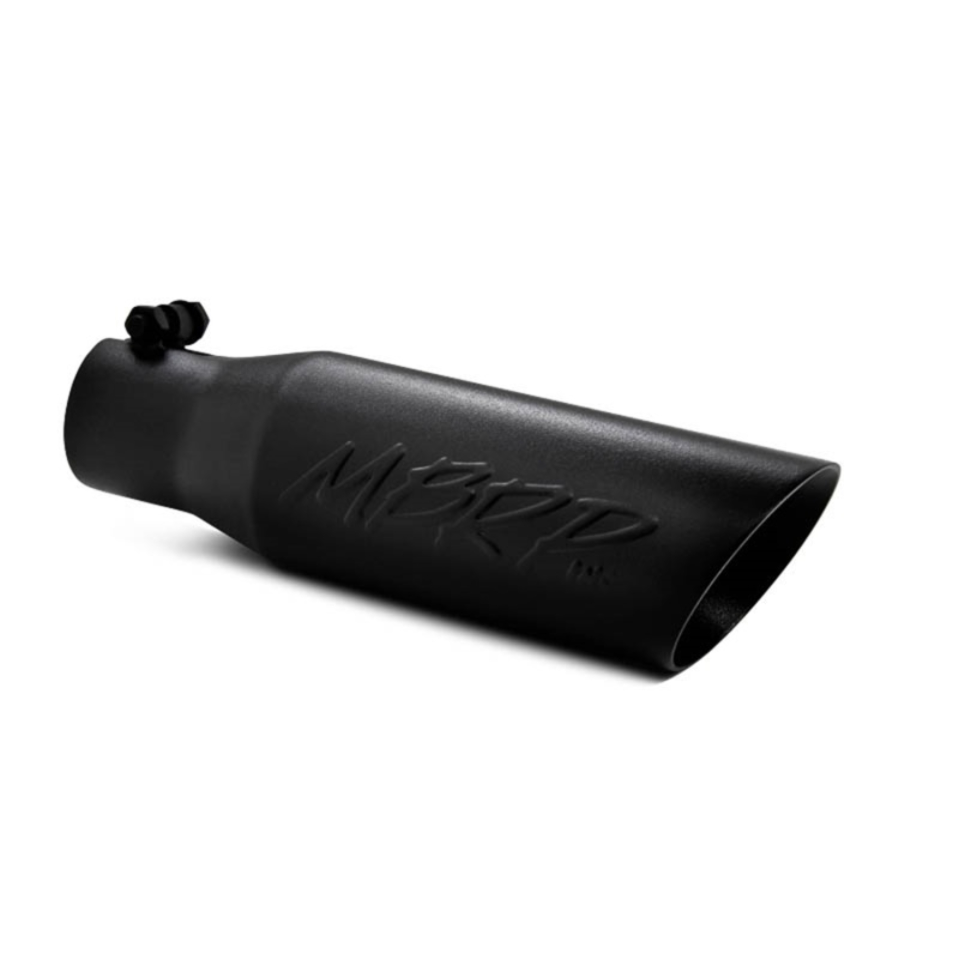 Picture of MBRP Universal Tip 3.5 O.D. Dual Wall Angled 2.5 inlet 12 length - Black Finish