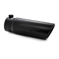 Picture of MBRP Universal Tip 4 O.D. Angled Rolled End 3.5 inlet 10 length- Black Finish
