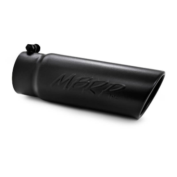 Picture of MBRP Universal Tip 4 O.D. Angled Rolled End 3.5 inlet 10 length- Black Finish