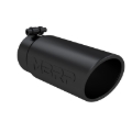 Picture of MBRP Universal Tip 4 O.D. Angled Rolled End 3.5 inlet 10 length- Black Finish