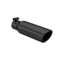 Picture of MBRP Universal Tip 3in O.D. Angled Rolled End 2 inlet 12 length - Black Finish
