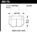 Picture of Hawk 06-07 WRX DTC-30 Rear Race Pads