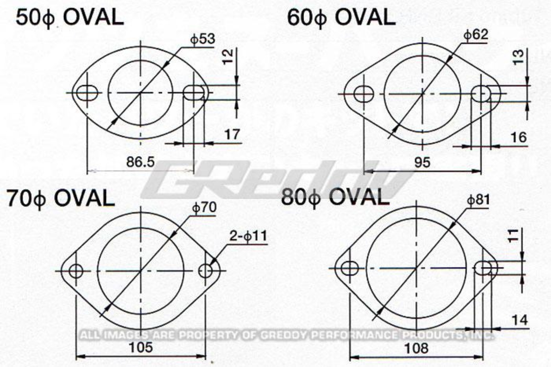 Picture of GReddy 60mm Exhaust Oval Gasket