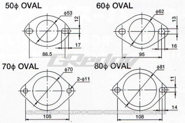 Picture of GReddy 60mm Exhaust Oval Gasket